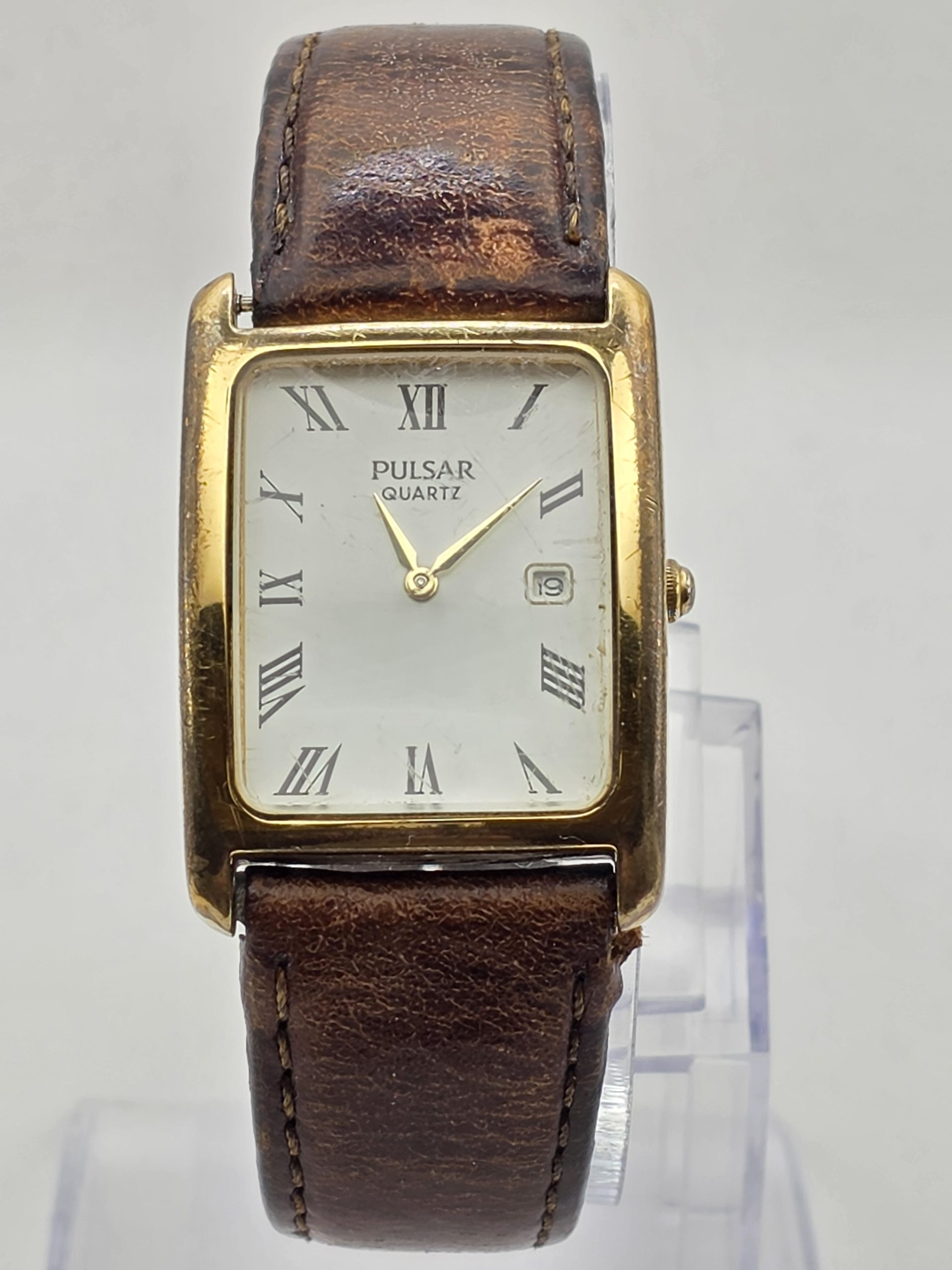 pulsar quartz rectangular dress watch pulsar quartz rectangular dress watch