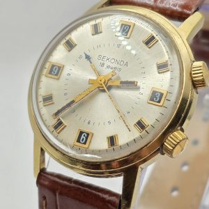 sekonda mechanical alarm watch (soviet era)