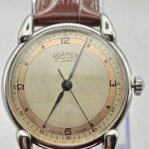 roamer "tank" style mechanical wristwatch
